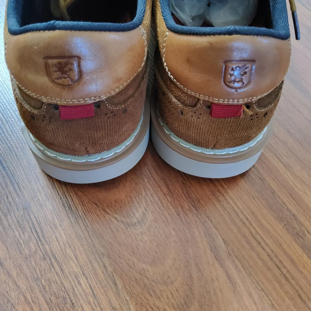 Stacy Adams Men's Suede Wing Tip Size 8.5 Brown - Picture 8 of 11